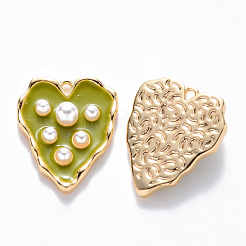 Латунь эмаль подвески&nbsp;KK-T049-054G-03-NF