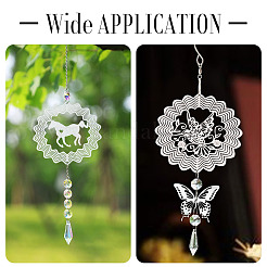 8 Stück 4 Stile 201 Edelstahl-Anschluss-Charms&nbsp;STAS-SW0001-04