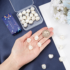 30 шт. окрашенные распылением бусины из АБС-пластика KY-SC0002-10B