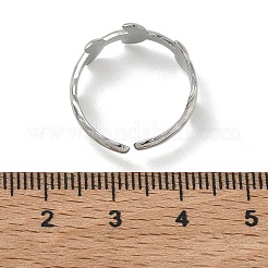 Offene Manschettenringe aus Edelstahl 304 für Damen&nbsp;RJEW-L341-02F-P