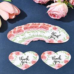 Мелованная бумага поздравительная открытка с благодарностью DIY-FS0007-76E