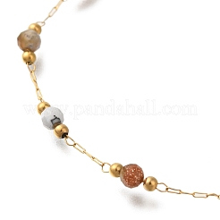 Ионное покрытие (ip) браслеты из нержавеющей стали 304 BJEW-H613-06G