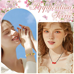 80 шт. 8-х цветные окрашенные синтетические бирюзовые европейские бусины SPDL-SC0001-01