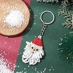 Porte-clés en perles de rocaille en verre&nbsp;KEYC-JKC00955