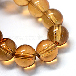 Выпечки окрашенные прозрачные стеклянные нити круглый шарик&nbsp;LS-DGLA-Q022-6mm-05