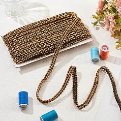 Металлические кружевные ленты из полиэстера&nbsp;OCOR-WH0060-74A