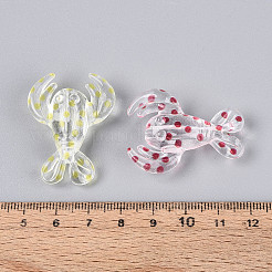 Печатные прозрачные акриловые бусины&nbsp;TACR-T029-10M