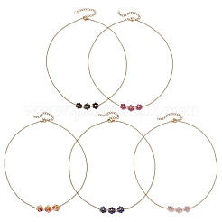 Природных драгоценных камней кулон ожерелья NJEW-JN05103