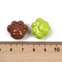 Непрозрачные и окрашенные распылением акриловые бусины OACR-G048-03