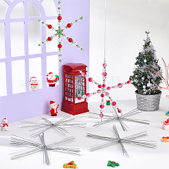 30 шт. рождественские снежинки из железной проволоки&nbsp;IFIN-SC0001-98B