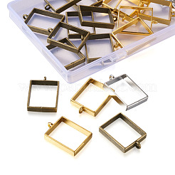 Сплав открытая задняя рамка большие подвески&nbsp;PALLOY-BT0001-02-RS