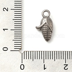 304ステンレスペンダント  コーンチャーム  ステンレス鋼色  15x8.5x4mm  穴：2mm&nbsp;STAS-M070-25P