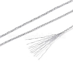 25 м двухслойная круглая металлизированная нить из пэт-материала&nbsp;MCOR-T003-04B