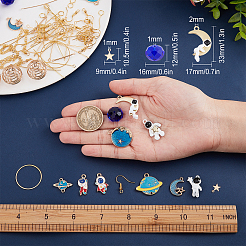 DIY-Set zur Herstellung baumelnder Weltraumohrringe&nbsp;DIY-SC0019-50