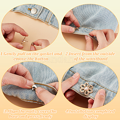 24 шт. 6-цветная пластиковая бусина в форме цветка с цинковым сплавом FIND-GO0002-80