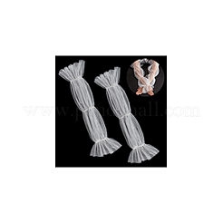 Съемные длинные сетчатые рукава из полиэстера AJEW-WH0270-354A