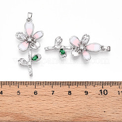 Латунные микро проложить кубического циркония подвески&nbsp;KK-N257-25P