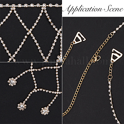 2 шт. железный стразы сексуальный плечевой бюстгальтер цепочка для тела FIND-GF0006-74B