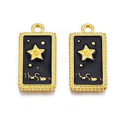 Zahnstangenüberzug goldene Legierungs-Emaille-Anhänger&nbsp;LS-ENAM-S122-50G