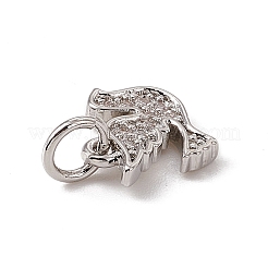 Латунные микро проложить кубического циркония подвески&nbsp;ZIRC-F132-29P