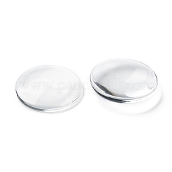 Cabochons en verre transparent&nbsp;X-GGLA-R026-35mm