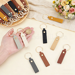 64 pièces 8 couleurs porte-clés en cuir pu&nbsp;KEYC-PH0002-43G