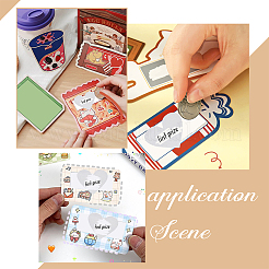 Рулоны с наклейкой для паролей с пленкой с покрытием&nbsp;STIC-WH0003-003C