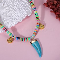 Бусы хейши из полимерной глины ручной работы NJEW-JN02817