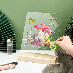 Прозрачные акриловые серьги NDIS-WH0015-01B