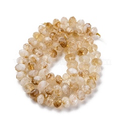 Природный цитрин бисер нитей G-K380-A40-04