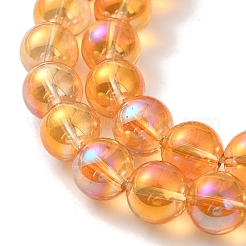 Прозрачные стеклянные бусины гальваническим пряди&nbsp;GLAA-T032-T8mm-C01