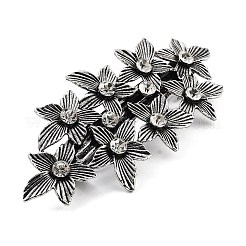 Blume Legierung Strass Haarspangen&nbsp;LS-PHAR-S604-01AS-02