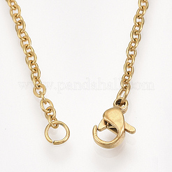 201 collane con ciondolo in acciaio inossidabile&nbsp;NJEW-T009-JN109-2-40