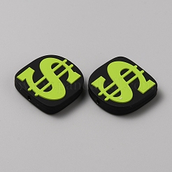 Экологичные силиконовые фокусные бусины в долларах США&nbsp;SIL-CJC0007-02C