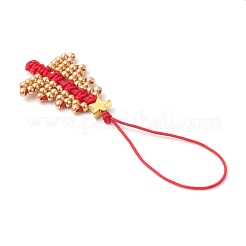 3 шт. подвеска на елку из стеклянных бусин&nbsp;HJEW-MZ00373