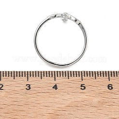 Fingerringe aus Messing für Damen&nbsp;RJEW-K261-07A-P