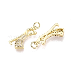 Valentinstag Messing Micro Pave klare Zirkonia Anhänger&nbsp;KK-Q072-11G