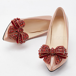 2шт украшения для обуви из сплава со стразами AJEW-GO0001-75