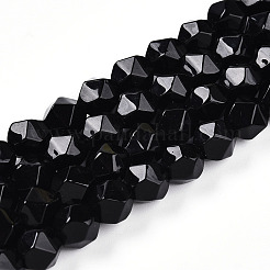 Природные обсидиана бисер нитей G-T139-8mm-50