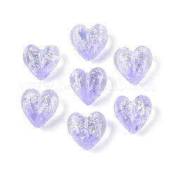 Нити из фольгированных бусин лэмпворк ручной работы FOIL-T008-08F