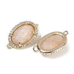 Натуральный лунный камень ограненные овальные звенья G-B126-07G-12