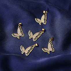 5 шт. Латунные подвески с микропаве ZIRC-SZ0001-65