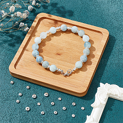 60 шт. 3 бусины-разделители из стерлингового серебра 925-го размера&nbsp;STER-PH0001-29