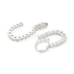 Латунные микропаве прозрачные подвески с фианитом ZIRC-J039-18P-U