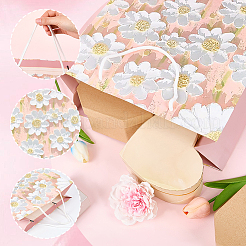 1 шт. бумажные подарочные пакеты для хранения с цветочным принтом и веревочной ручкой&nbsp;ABAG-SP0001-09B