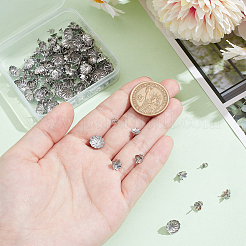 150 шт. 5 стиля 304 нержавеющая сталь чашечка жемчужные штифты кулоны булавки STAS-UN0059-13