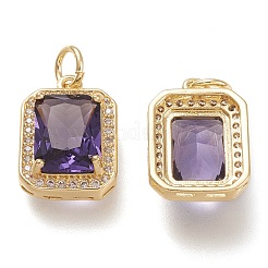 Латунь стекло амулеты X-ZIRC-F116-09B-G