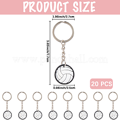 20 шт. спортивные подвесные брелки из ПВХ&nbsp;KEYC-CN0001-10
