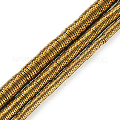 3 нити 3 стилей гальванизированные немагнитные синтетические гематитовые бусины нити G-CW0001-09