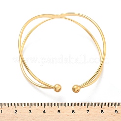 Браслеты-манжеты из нержавеющей стали 304 BJEW-L682-033G